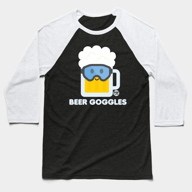 BEER GOGGLES Baseball T-Shirt by toddgoldmanart